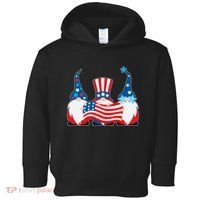 Cool Patriotic USA American Gnomes Toddler Hoodie thumb 0