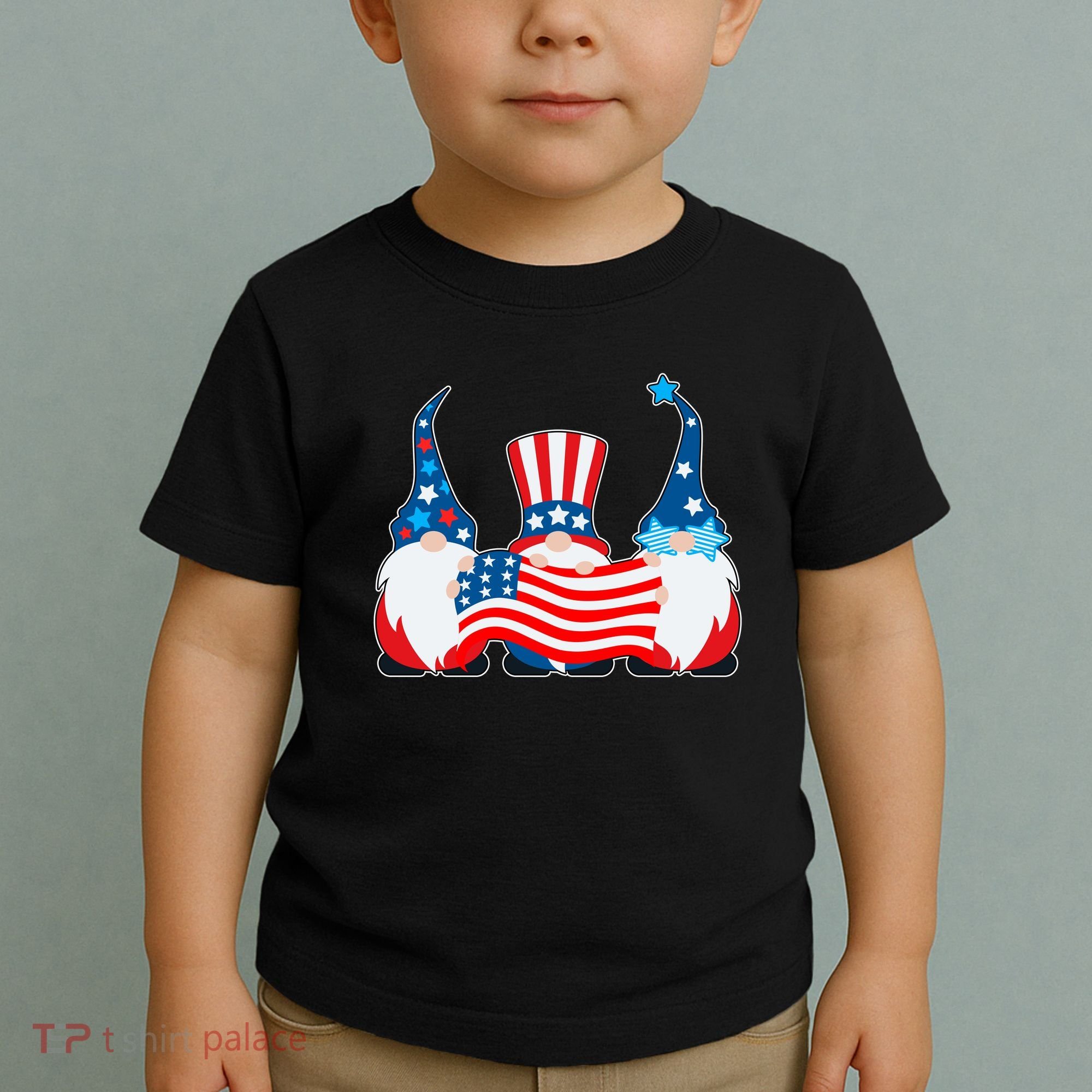 Cool Patriotic USA American Gnomes Toddler T-Shirt