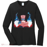 Cool Patriotic USA American Gnomes Women's Long Sleeve Shirt thumb 0