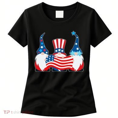 Cool Patriotic USA American Gnomes Women's T-Shirt