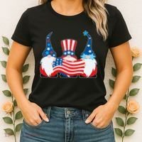 Cool Patriotic USA American Gnomes Women's T-Shirt thumb 2