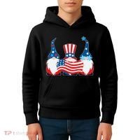 Cool Patriotic USA American Gnomes Kids Hoodie thumb 4