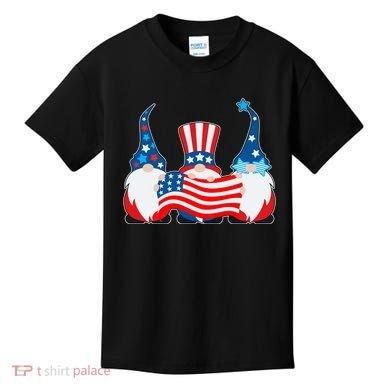 Cool Patriotic USA American Gnomes Kids T-Shirt