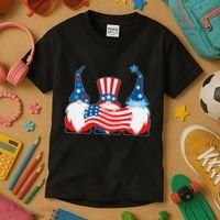 Cool Patriotic USA American Gnomes Kids T-Shirt thumb 3