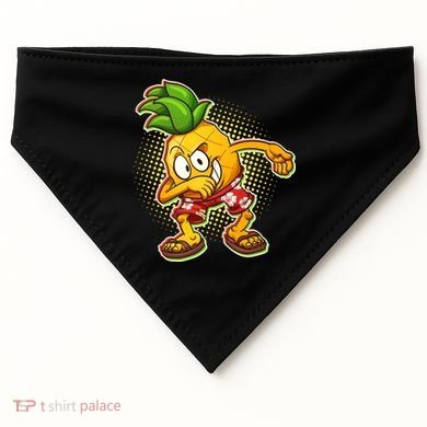 Cool Pineapple Dab USA-Made Doggie Bandana