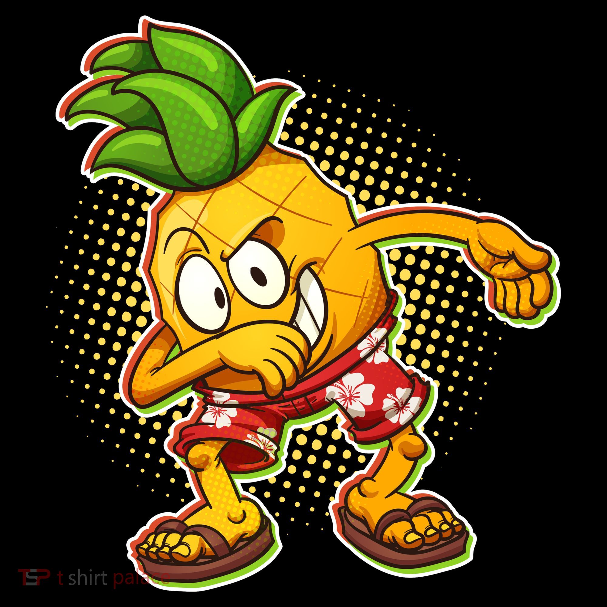 Cool Pineapple Dab Apron