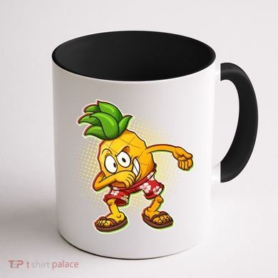 Cool Pineapple Dab Coffee Mug back