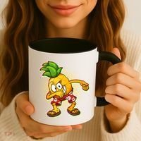 Cool Pineapple Dab Coffee Mug thumb 3