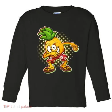 Cool Pineapple Dab Toddler Long Sleeve