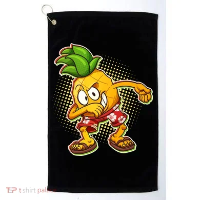 Cool Pineapple Dab Golf Towel