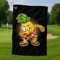 Cool Pineapple Dab Golf Towel thumb 1