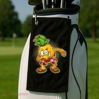 Cool Pineapple Dab Golf Towel thumb 2