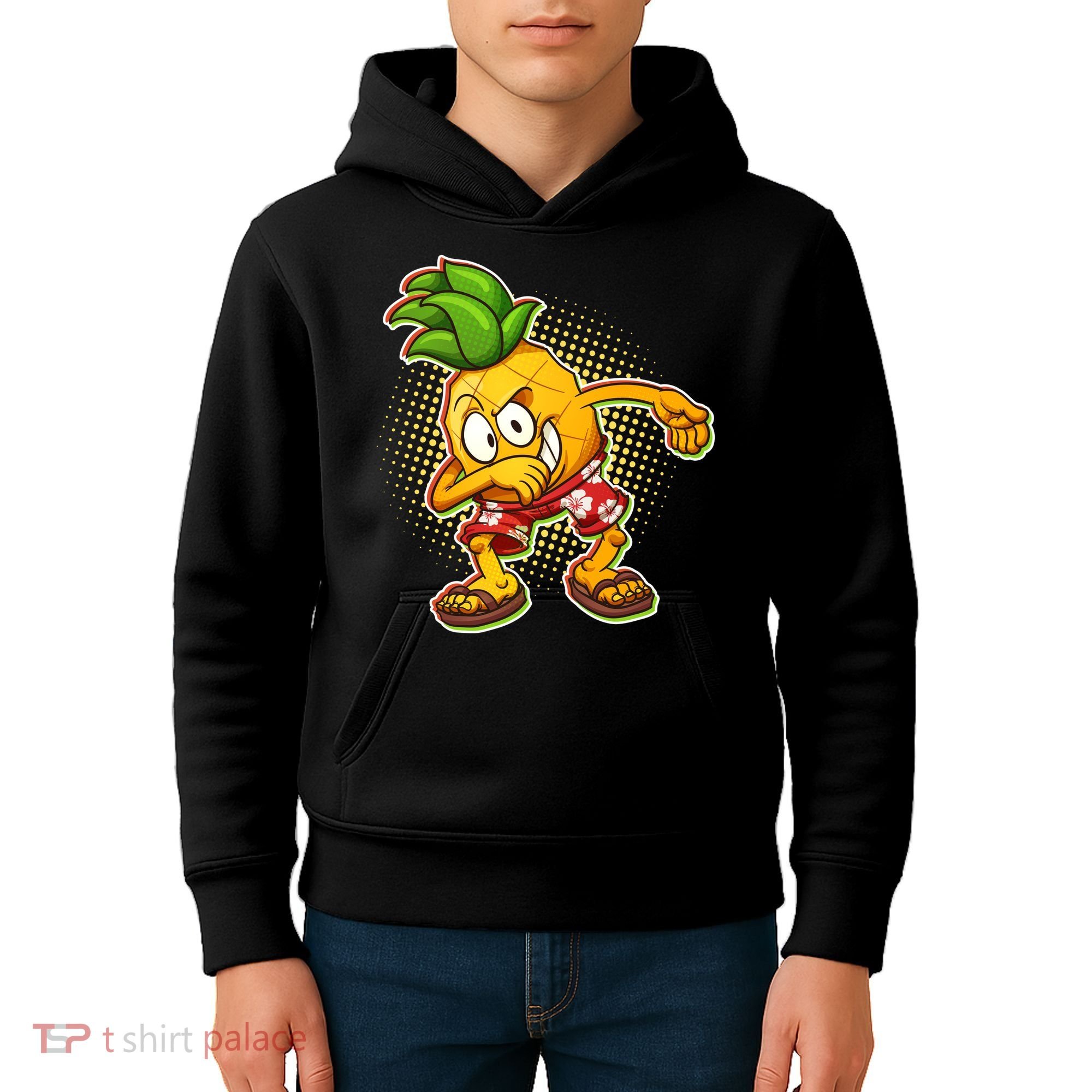Cool Pineapple Dab Kids Hoodie