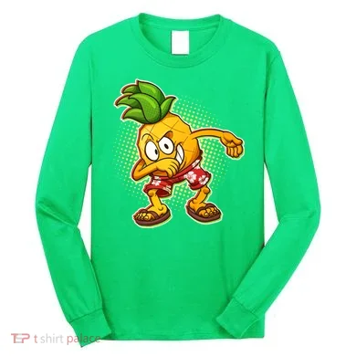 Cool Pineapple Dab Long Sleeve Shirt