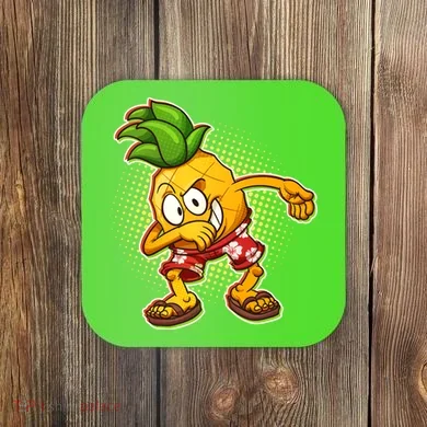 Cool Pineapple Dab Coaster