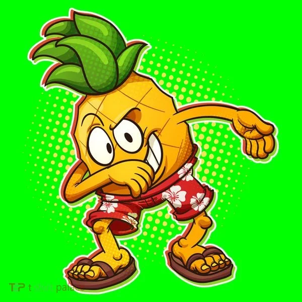 Cool Pineapple Dab Kids T-Shirt