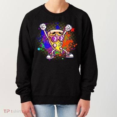 Cool Pizza Splatter Women's Sweatshirt