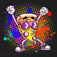 Cool Pizza Splatter Women's Sweatshirt thumb 2