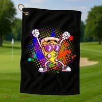 Cool Pizza Splatter Golf Towel thumb 1