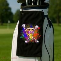 Cool Pizza Splatter Golf Towel thumb 2