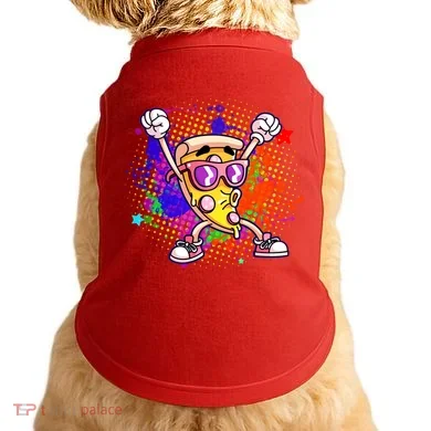 Cool Pizza Splatter Doggie Tank