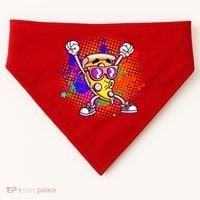 Cool Pizza Splatter USA-Made Doggie Bandana thumb 0