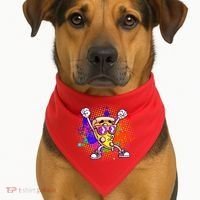 Cool Pizza Splatter USA-Made Doggie Bandana thumb 1