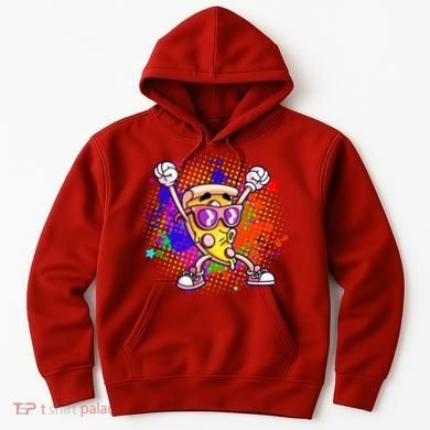 Cool Pizza Splatter Hoodie