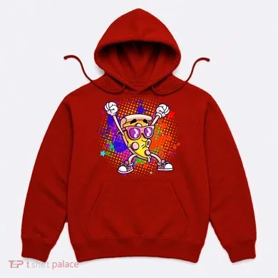 Cool Pizza Splatter Hoodie