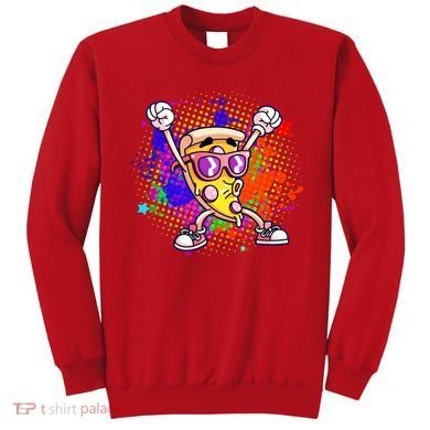 Cool Pizza Splatter Sweatshirt