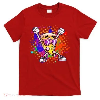 Cool Pizza Splatter T-Shirt