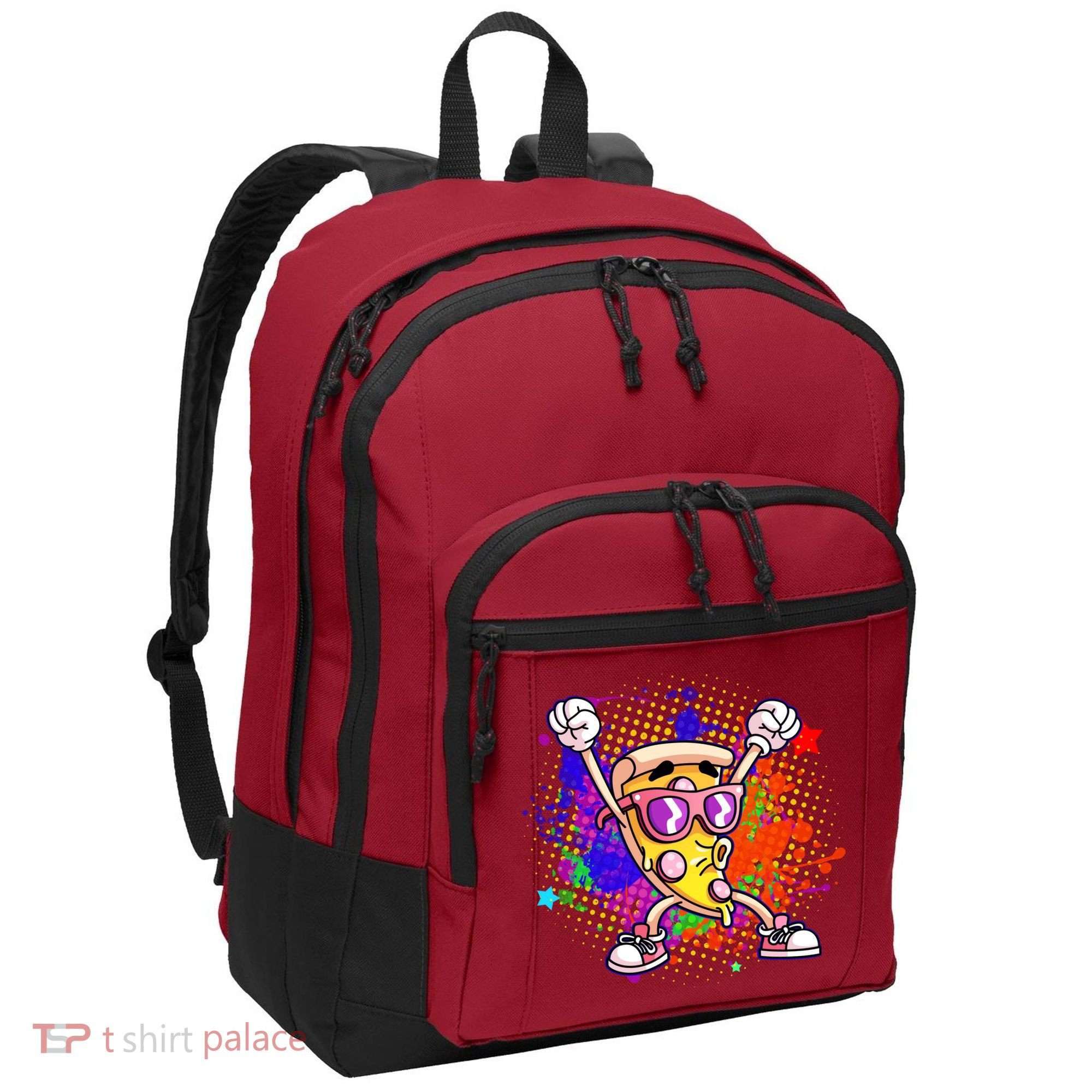 Cool Pizza Splatter Port Authority Basic Backpack