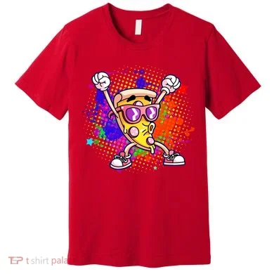 Cool Pizza Splatter Premium T-Shirt