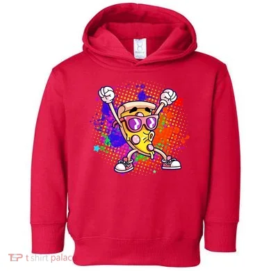 Cool Pizza Splatter Toddler Hoodie