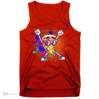 Cool Pizza Splatter Tank Top