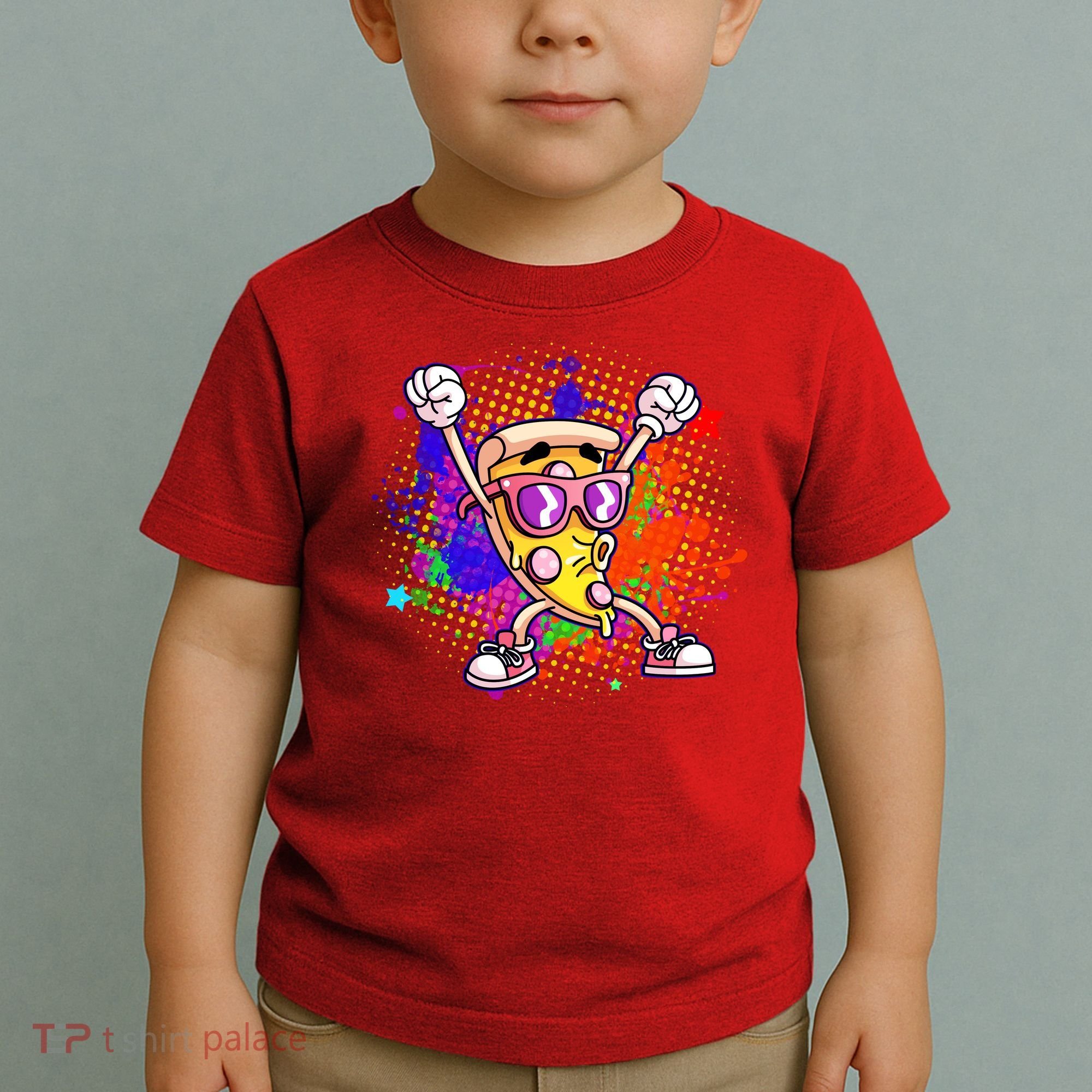 Cool Pizza Splatter Toddler T-Shirt