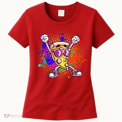 Cool Pizza Splatter Women's T-Shirt