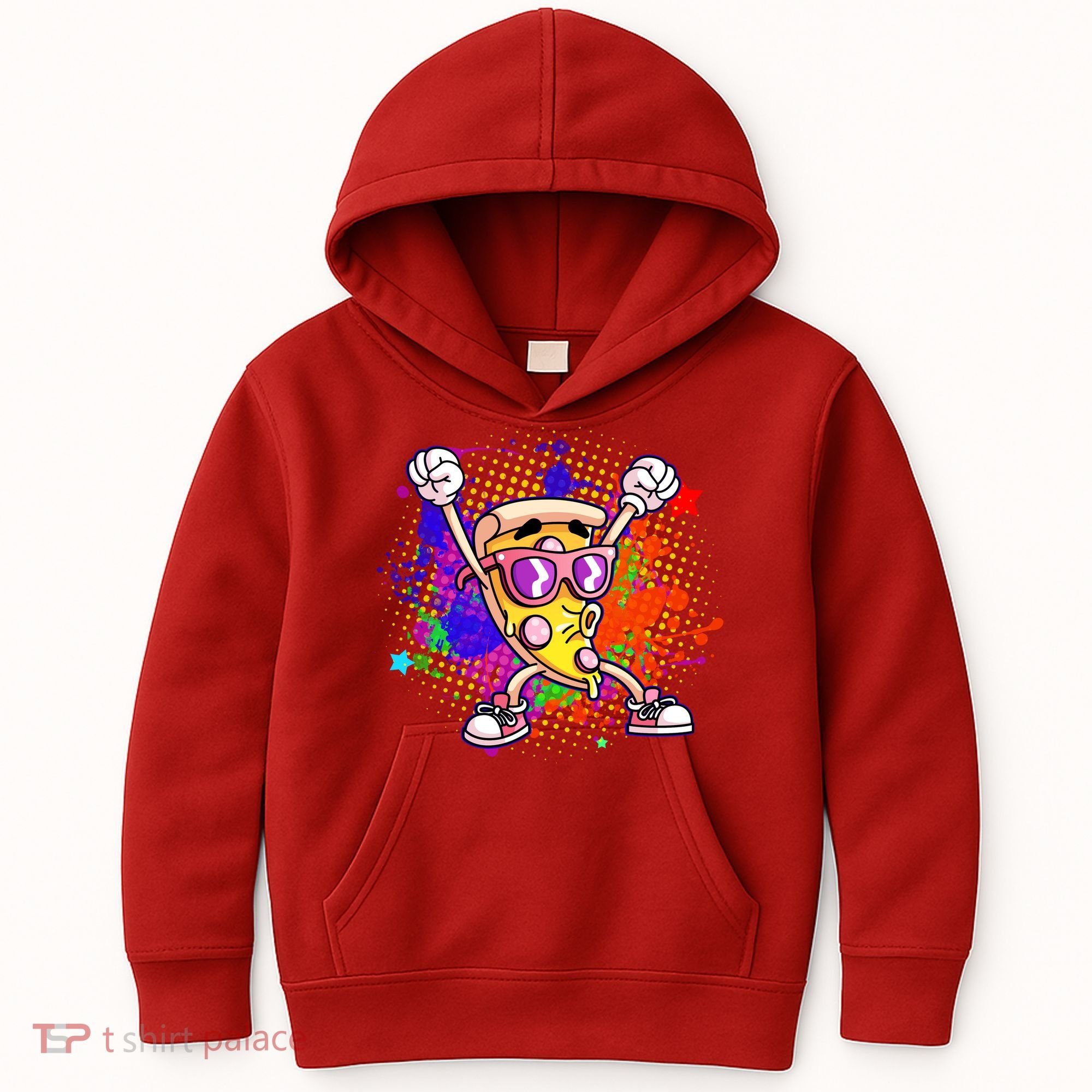 Cool Pizza Splatter Kids Hoodie