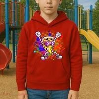 Cool Pizza Splatter Kids Hoodie thumb 2
