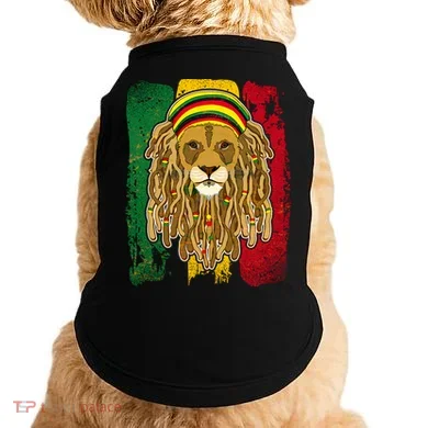 Cool Rasta Lion Doggie Tank
