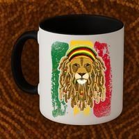 Cool Rasta Lion Coffee Mug thumb 2