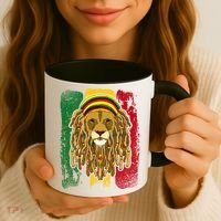 Cool Rasta Lion Coffee Mug thumb 3