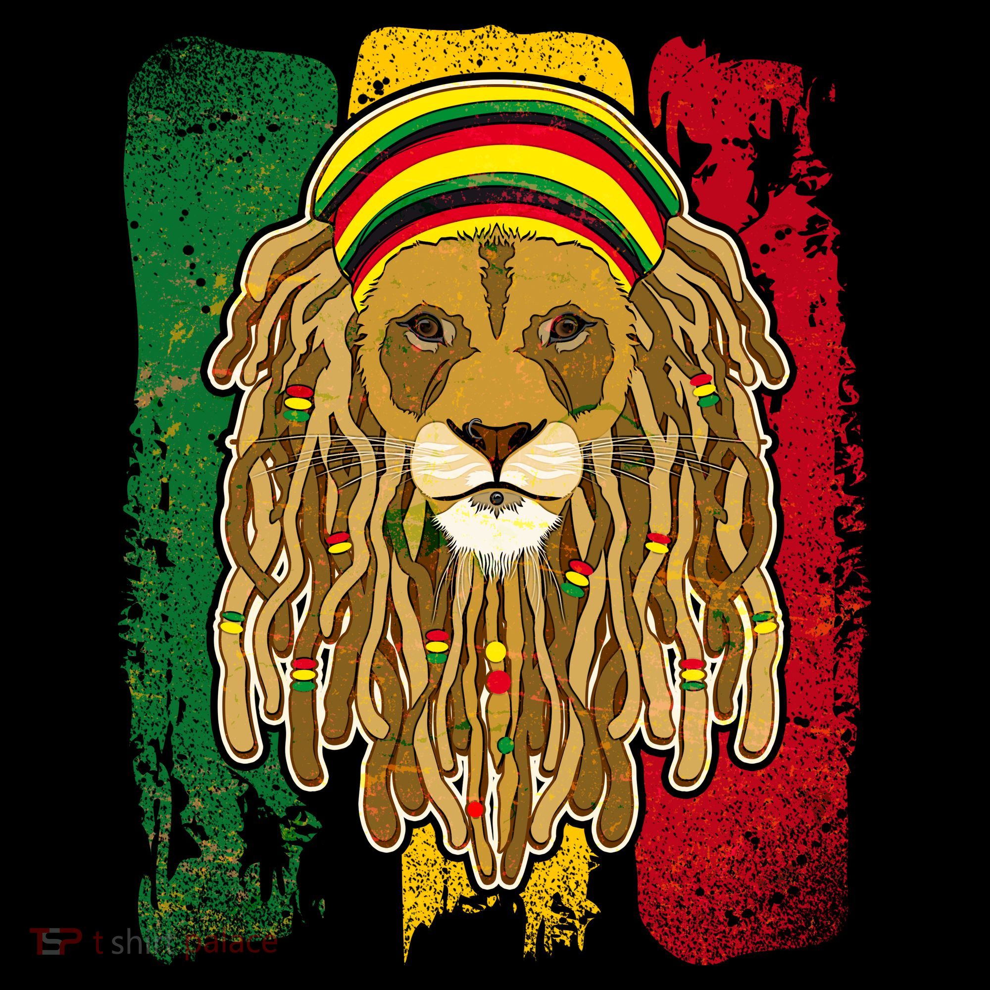 Cool Rasta Lion Baby Bodysuit
