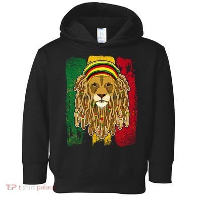 Cool Rasta Lion Toddler Hoodie