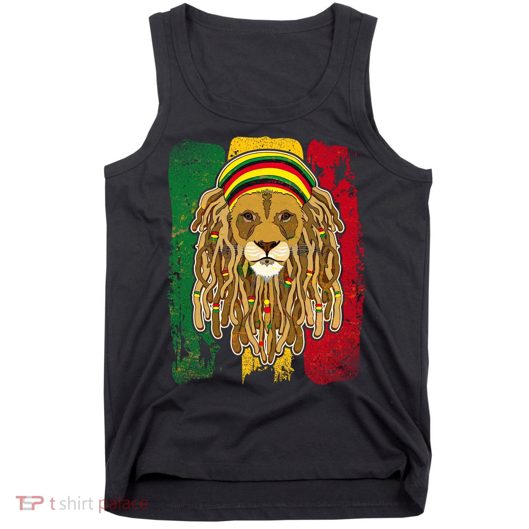 Cool Rasta Lion Tank Top