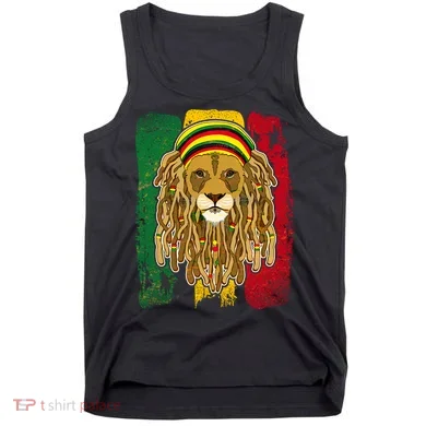 Cool Rasta Lion Tank Top