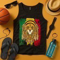 Cool Rasta Lion Tank Top thumb 4