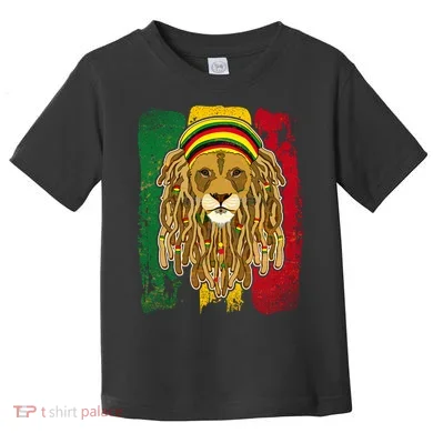 Cool Rasta Lion Toddler T-Shirt