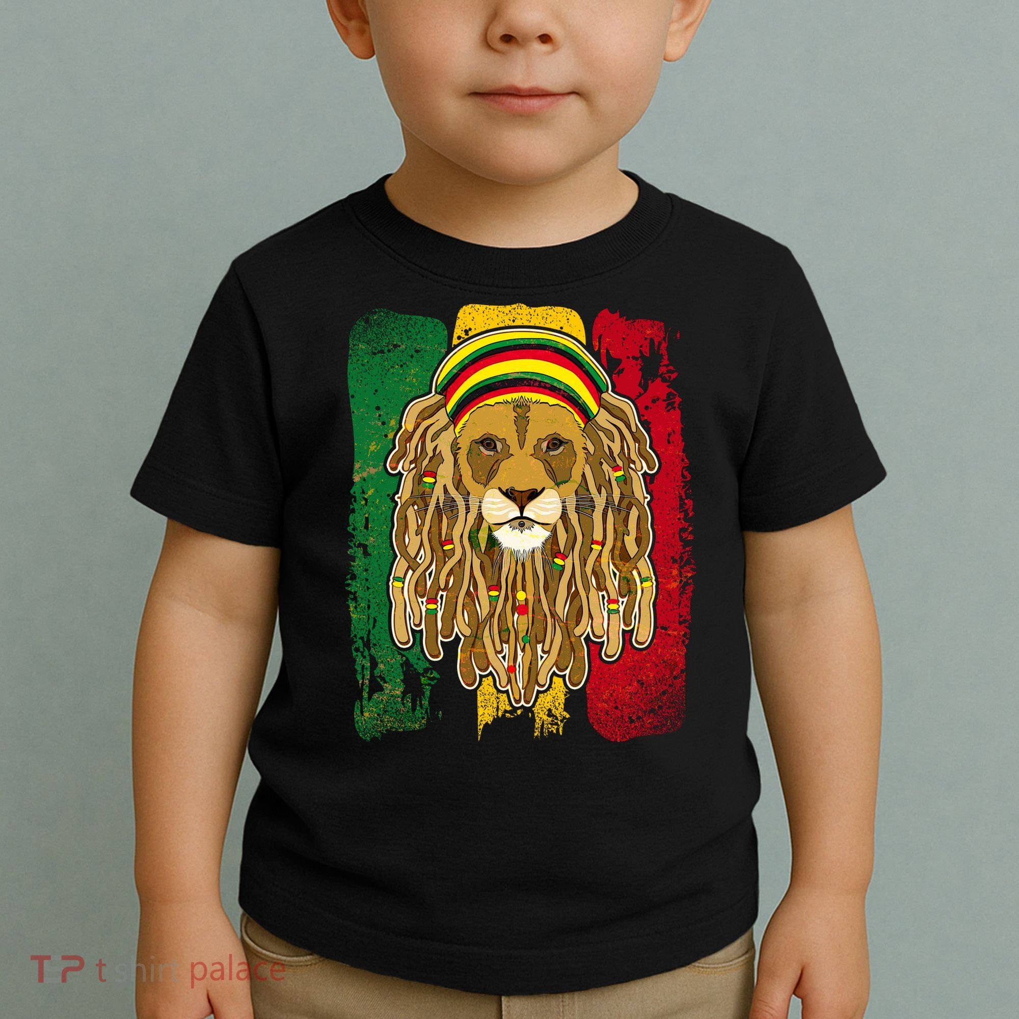 Cool Rasta Lion Toddler T-Shirt