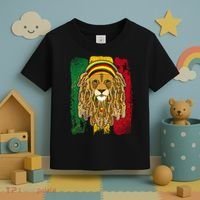 Cool Rasta Lion Toddler T-Shirt thumb 3